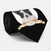 Border Collie Stropdas (Opgerold)