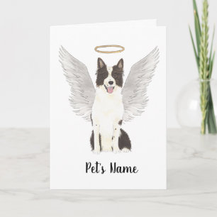 Border Collie Sympathy Memorial Kaart