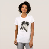 Border Collie T Shirt (Voorkant volledig)