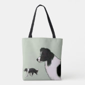 Border Collie Tassen Tas (Achterkant)
