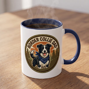 Border Collie Vader Koffiemok BC Honden Vader Ca Mok