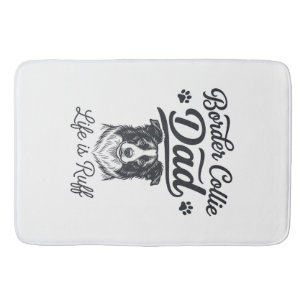 Border Collie Vader Leven Is Ruw Vintage Shirt Ont Badmat