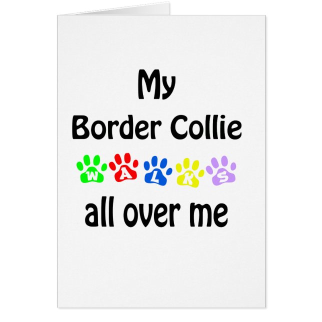Border Collie wandelingen ontwerp (Voorkant)