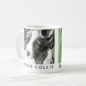 Border Collie Waterverf Koffiemok (Voorkant links)