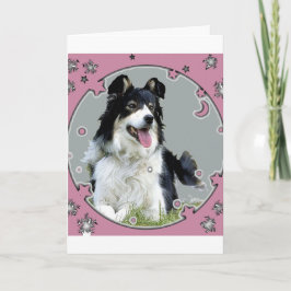 Border collie-Wenskaart Kaart