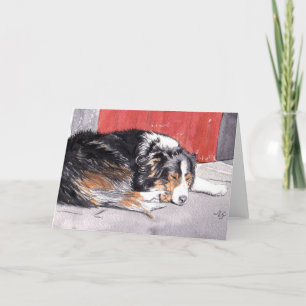 Border Collie Wenskaart Kaart