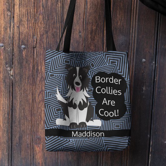 Border Collies Cool Abstracte Aangepast Tote Bag