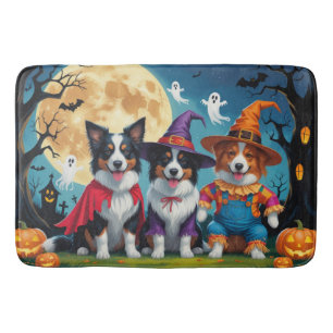 Border Collies Honden Pompoen Halloween Grappig Badmat