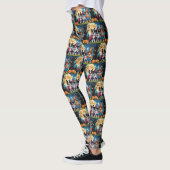Border Collies Honden Pompoen Halloween Grappig Leggings (Links)