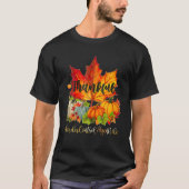 Border Control Agent Happy Thanksgiving Day Thankf T-shirt (Voorkant)