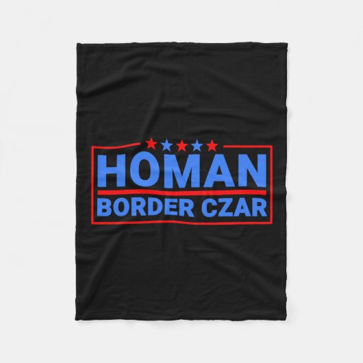 Border Czar Tom Homan Mega Support Fleece Deken (Voorkant)