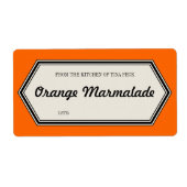 Border Home Canning Jar Label Sjabloon (Voorkant)