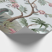 Border in chinoistijl with storks and peonie cadeaupapier (Hoek)