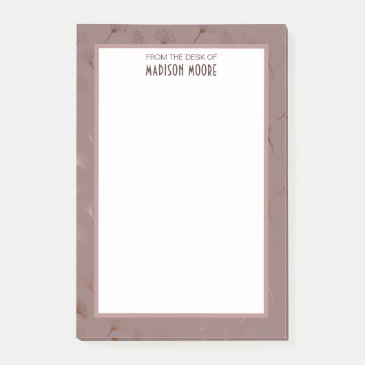 Border Roos Blush Post-it® Notes (Voorkant)