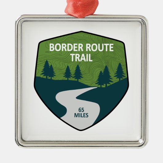 Border Route Trail Minnesota Metalen Ornament (Voorkant)