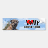 Border Terrier Bumpersticker (Voorkant)