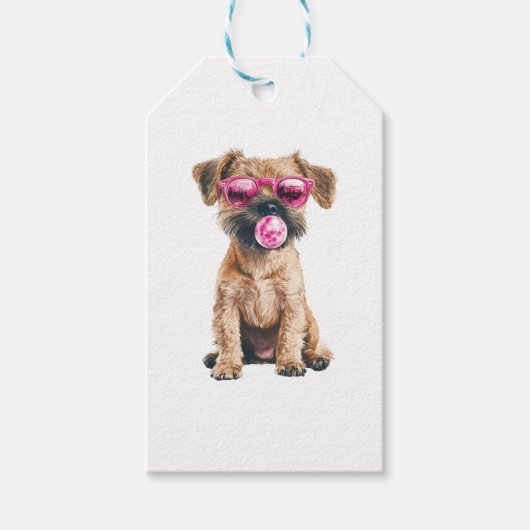 Border Terrier Cadeaulabel (Voorkant)