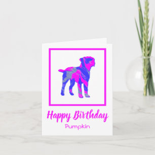 Border Terrier Dog Funny Birthday Kaart