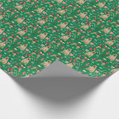 Border Terrier Dog Kerstmis Cadeaupapier (Hoek)