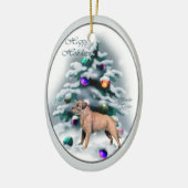 Border Terrier kerstcadeautjes Ornament (Links)