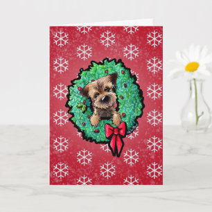 Border Terrier KiniArt™ Kerst Kaart