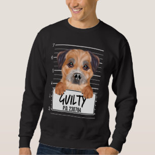 Border Terrier Mugshot Guilty Dog Trui