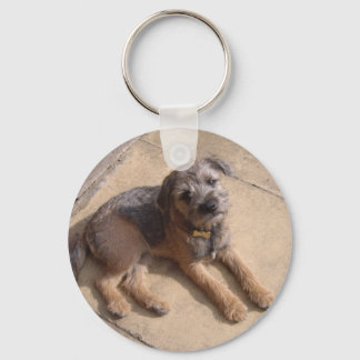 Border Terrier Puppy Sleutelhanger