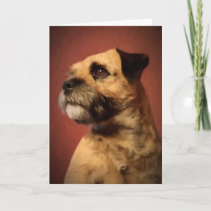 Border Terrier-Wenskaart Kaart