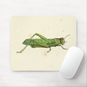 Bordered Print of Green Grasshopper Muismat (Met muis)