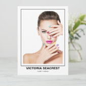 Borderline 4 Double-Sided Model Comp Card Aankondiging (Staand voorkant)