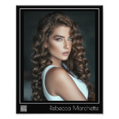 Borderline Actor Headshot 8x10 | QR-code Foto Afdruk (Voorkant)