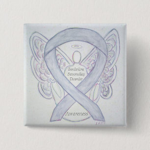 Borderline persoonlijkheidsstoornis Guardian Angel Vierkante Button 5,1 Cm