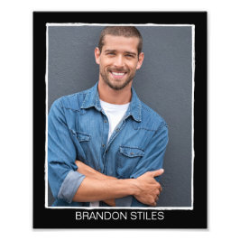 Borderline Retro Actor Waarnemend Headshot - 8x10 Foto Afdruk