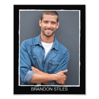 Borderline Retro Actor Waarnemend Headshot - 8x10 Foto Afdruk