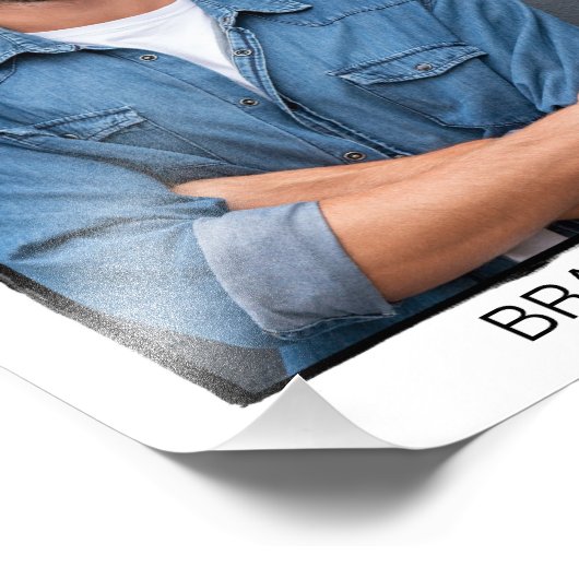 Borderline Retro Actor Waarnemend Headshot - 8x10 Foto Afdruk (Hoek)