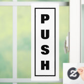 Bordje voor drukdeur, raamsticker (Huis)