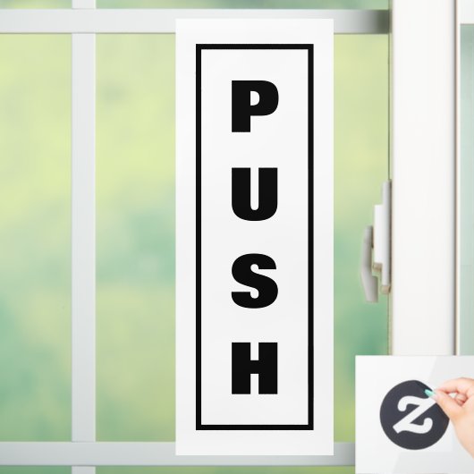 Bordje voor drukdeur, raamsticker (Huis)
