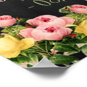  bordje voor het huwelijk van Floral Poster (Hoek)