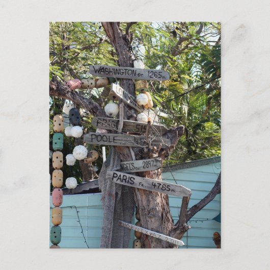 bordjes briefkaart (Voorkant)