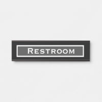 Bordjes voor kantoor deur richting toilet badkamer