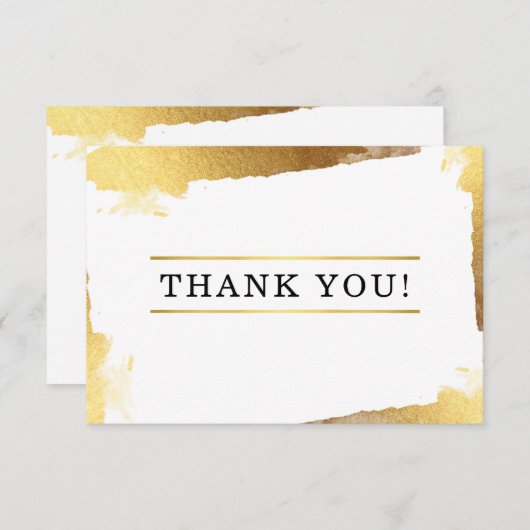 Bords dorés Merci modernes (Devant / Derrière)