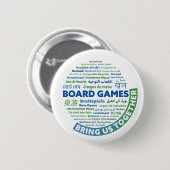 Bordspellen brengen ons samen Button (Voorkant /achterkant)