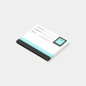 Bordure bleu et noir souple Post-it® Notes-Info. (Incliné)