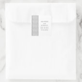 Bordure Chevron gris Enregistrer les stickers Date (Sac)