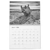Bordure Chien Terrier, Moyen, Calendrier blanc (Mar 2026)