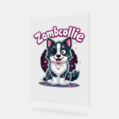 Bordure Collie BC Chien Zombie Halloween Essentiel (Angle)