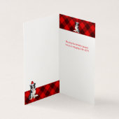 Bordure Collie Chien de Noël Buffalo Rouge Plaid (Inside)