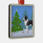 Bordure Collie Chien Décoration Arbre de Noël (Droite)