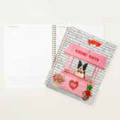 Bordure Collie Chien Saint Valentin Baiser Booth (Devant avec enveloppe)