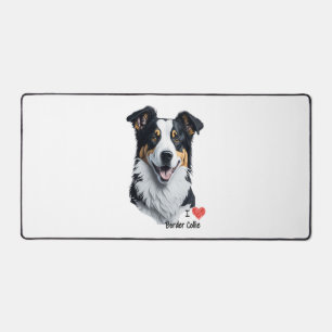 Bordure Collie face (avec le texte I Love)
